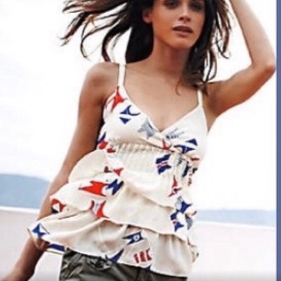 Anthropologie We Love Vera Banderole Tank size 4 - Picture 2 of 6